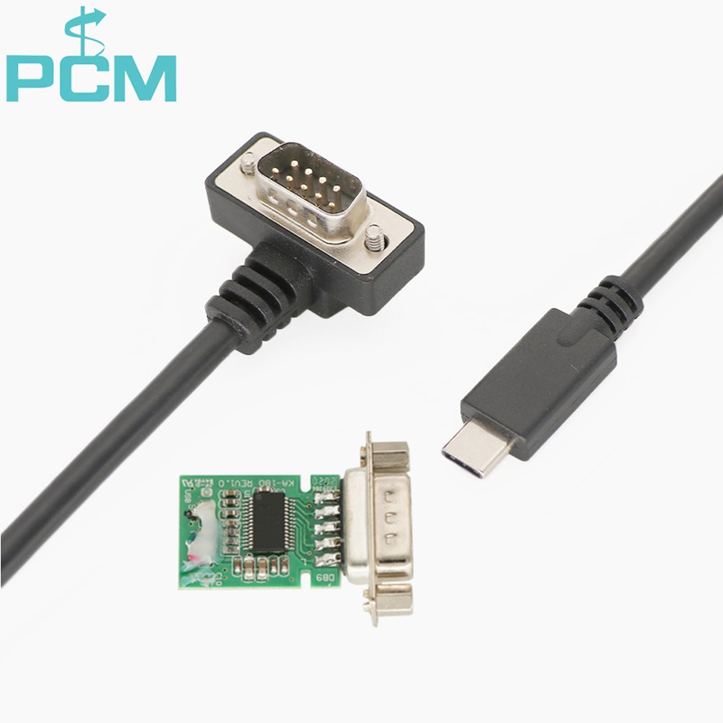 9 Pin female to USB 3.1 C Right angle connector 